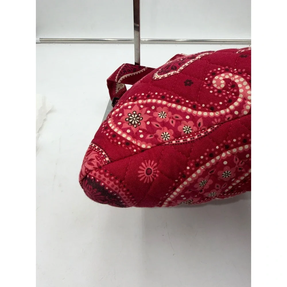 Vera Bradley RETIRED Mesa Red Paisley Quilted Crossbody Bag Adjustable Strap